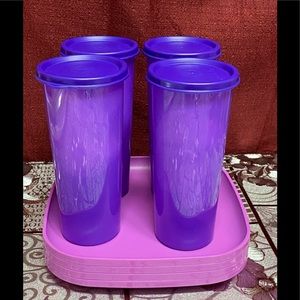 Tupperware 4 plates, 4 cups
